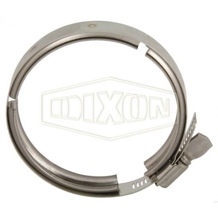 Dixon Dairy Clamp, 3 in Tube, 304 SS, Domestic 13WGC300
